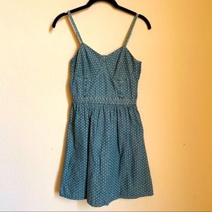 Denim polkadot sundress